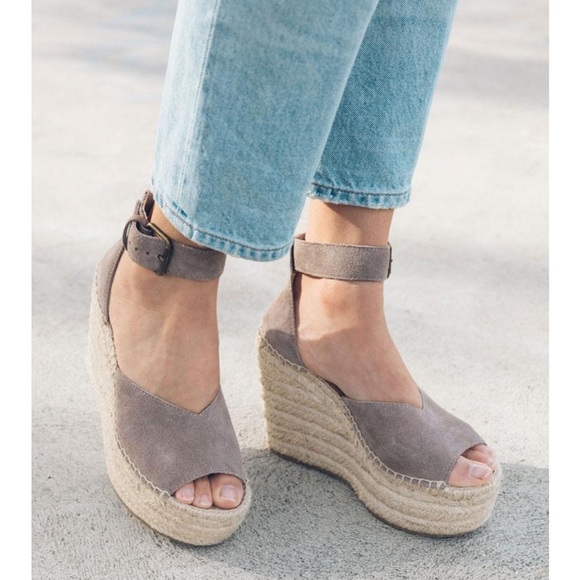 Anthropologie Soludos Positano Suede Wedges - Picture 3 of 15